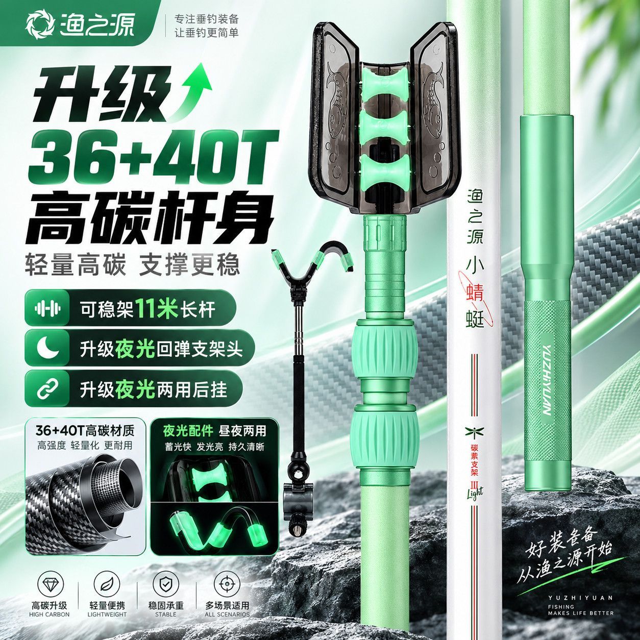 Fishing Rod Carbon Fiber - Yuzhiyuan Small Dragonfly Turret Bracket Fishing