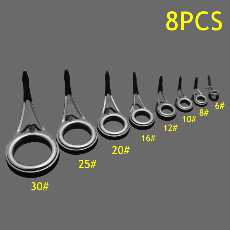 8pcs Fishing Rod Guide Rings A - Fishing Rod Guide Replacement recension och pris