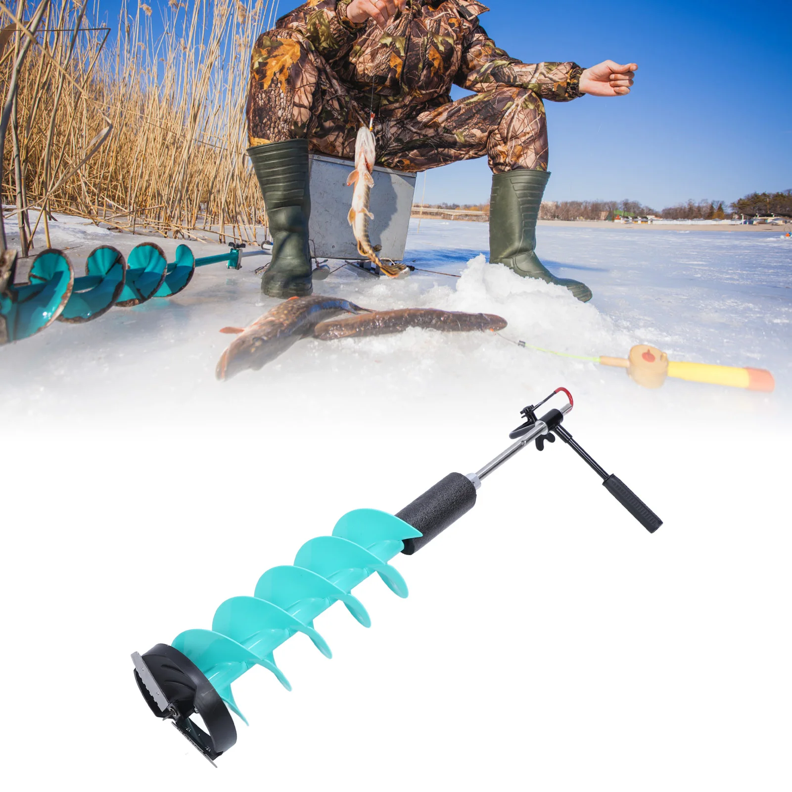 Electric Ice Auger Kit, 8in Ic - Fishing Rod Ice recension och pris