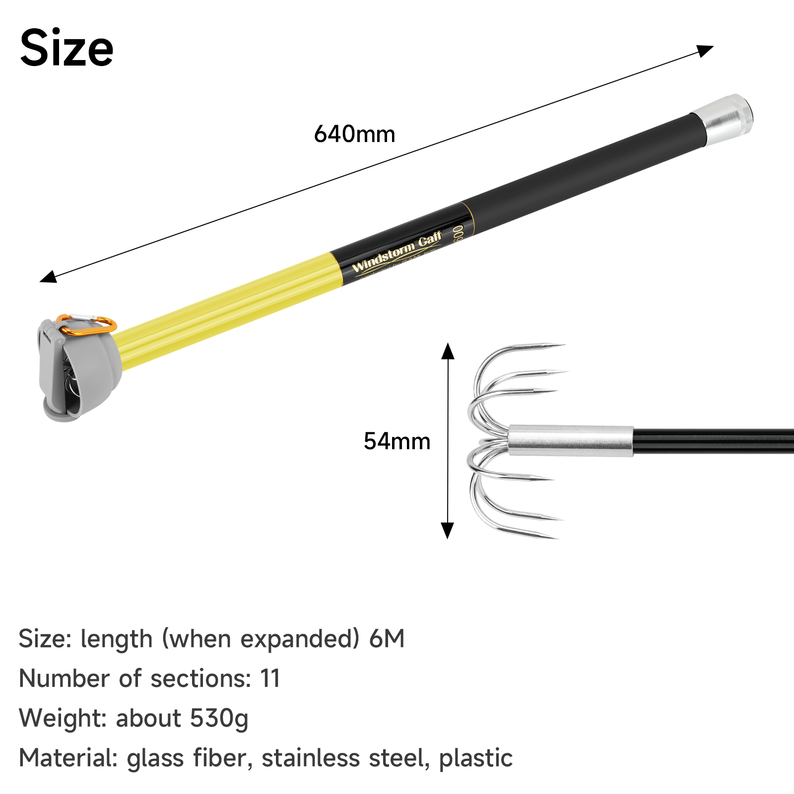 SANLIKE 6M Telescopic Squid Ro - Fishing Rod Carbon Fiber recension och pris