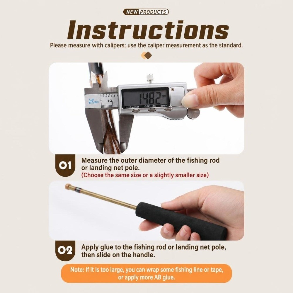 Portable EVA Fishing Rod Handl - Fishing Rod Ice recension och pris
