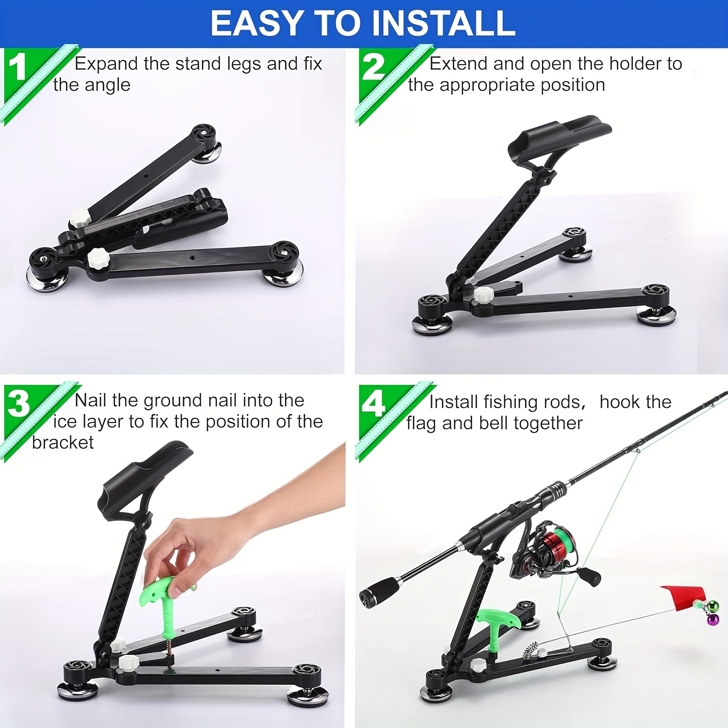 Ice Fishing Rod Holder Foldabl - Fishing Rod Ice recension och pris
