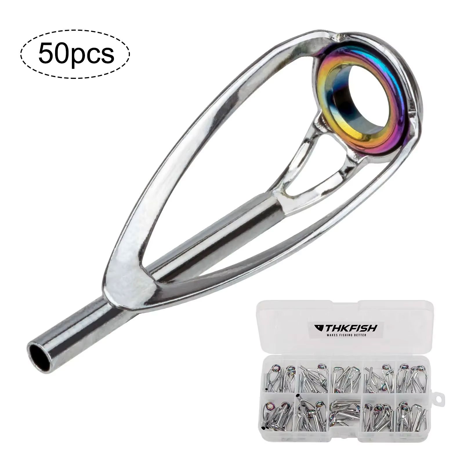 50pcs Fishing Rod Tip Top Repa - Fishing Rod Guide Replacement recension och pris