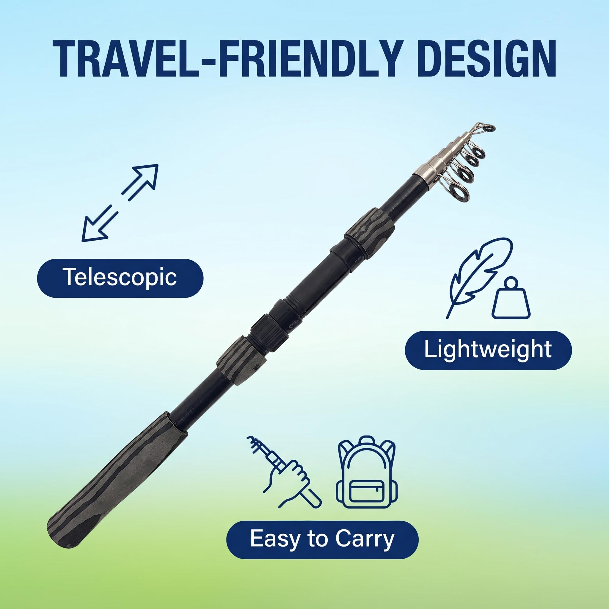 Portable Telescopic Fishing Ro - Fishing Rod Combo recension och pris