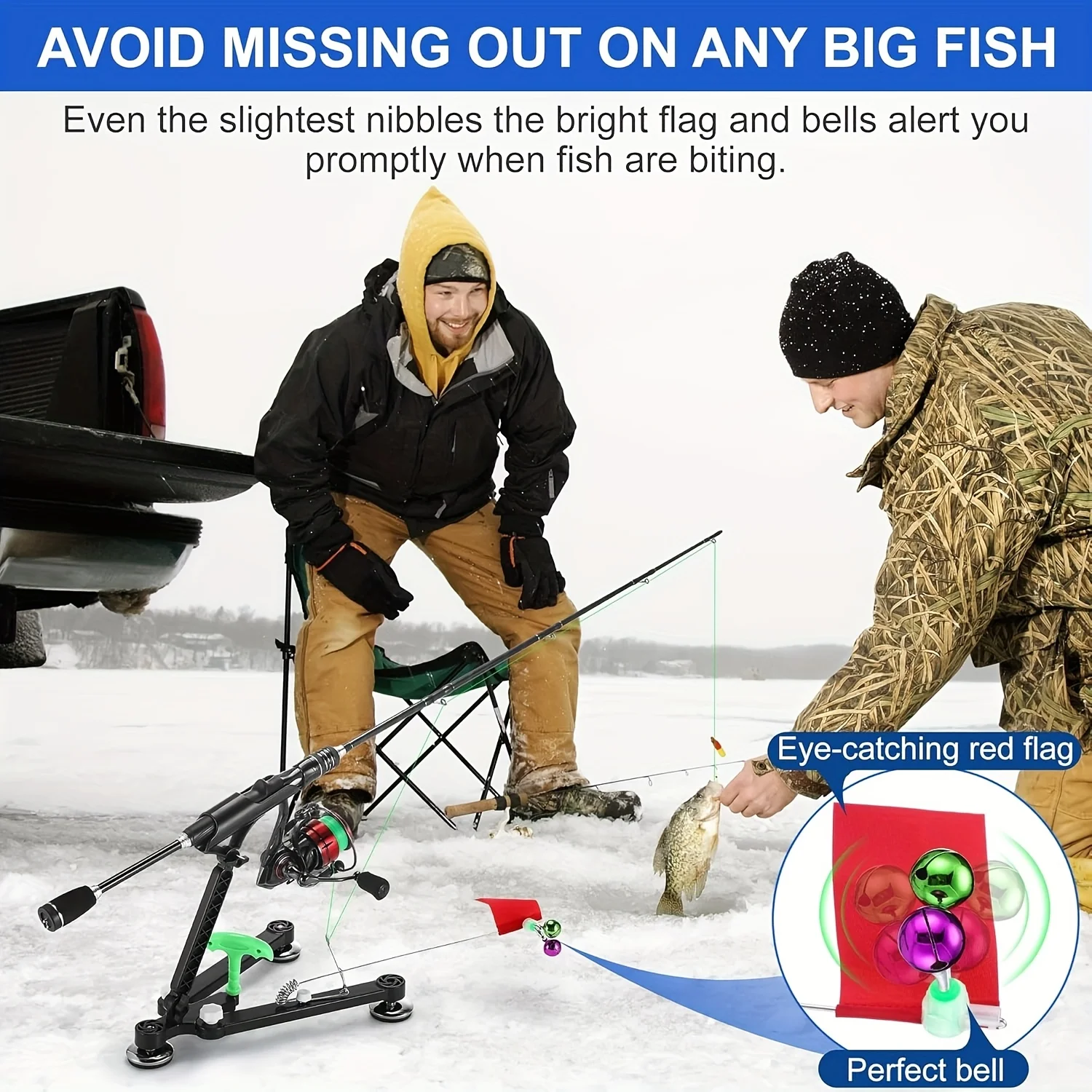 1set Ice Fishing Rod Holder -  - Fishing Rod Ice recension och pris